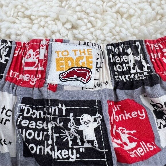 To The Edge Mens Boxers Monkey References Size Medium - Picture 6 of 9